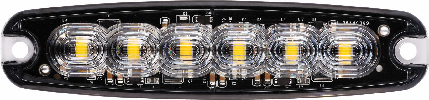 6 LEDs Oval Strobe Light